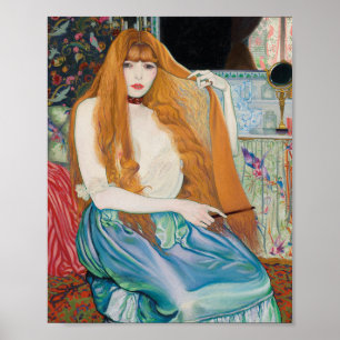 Louis Anquetin - Vrouw bij haar toilet Poster