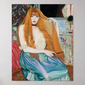 Louis Anquetin - Vrouw bij haar toilet Poster