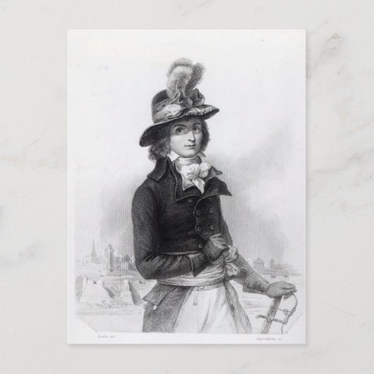 Louis Antoine de Saint-Just Briefkaart (Voorkant)