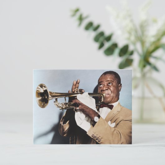 Louis Armstrong Briefkaart (Staand voorkant)