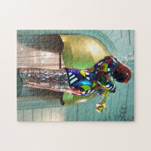 Louis Armstrong Statue Nice France Rivieria Legpuzzel (Horizontaal)