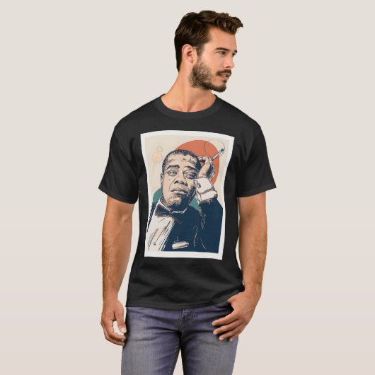 Louis Armstrong T-shirt (Voorkant volledig)