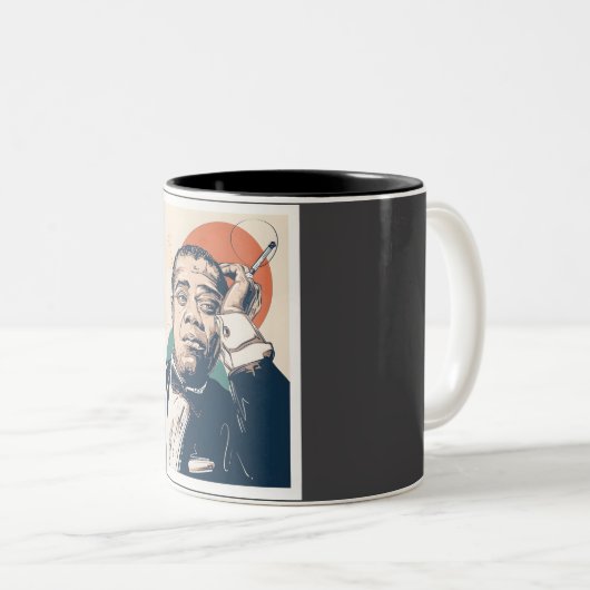 Louis Armstrong Tweekleurige Koffiemok (Voorkant rechts)