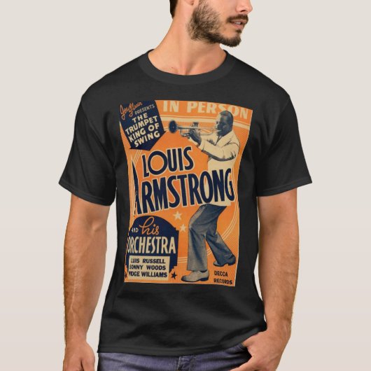Louis Armstrong Vintage T-shirt (Voorkant)