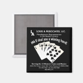 Louis & Assoc. 2x2 Sq. Magneet (Voorkant / Achterkant)