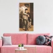 Louis Auguste Cezanne Vader van de artistieke lezi Canvas Afdruk (Insitu (Woonkamer))