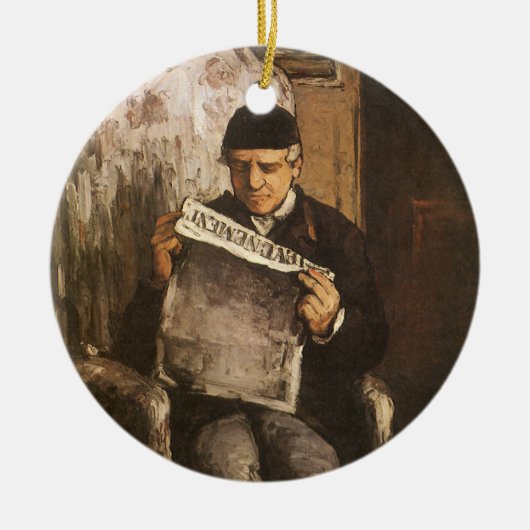 Louis Auguste Cezanne Vader van de artistieke lezi Keramisch Ornament (Voorkant)