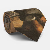 Louis Auguste Cezanne Vader van de artistieke lezi Stropdas (Opgerold)