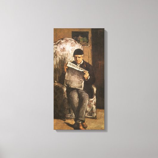 Louis Auguste Cezanne Vader Van De Kunstenaar Leze Canvas Afdruk (Voorkant)