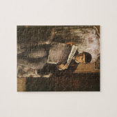 Louis Auguste Cezanne Vader Van De Kunstenaar Leze Legpuzzel (Horizontaal)