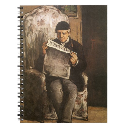 Louis Auguste Cezanne Vader Van De Kunstenaar Leze Notitieboek (Voorkant)