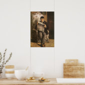 Louis Auguste Cezanne Vader van de kunstenaar leze Poster (Keuken)