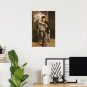 Louis Auguste Cezanne Vader van de kunstenaar leze Poster (Thuiskantoor)