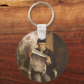 Louis Auguste Cezanne Vader Van De Kunstenaar Leze Sleutelhanger (Voorkant)
