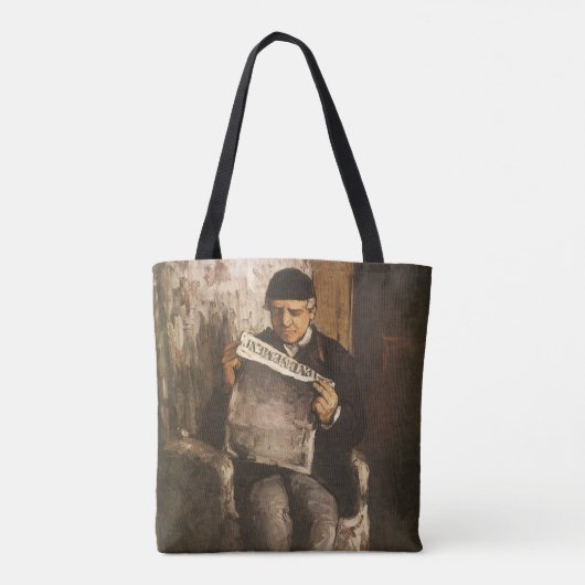 Louis Auguste Cezanne Vader Van De Kunstenaar Leze Tote Bag (Achterkant)