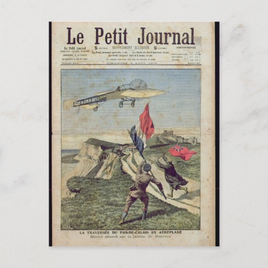 Louis Bleriot landing in Dover Briefkaart (Voorkant)