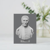 Louis Braille Portrait Bust Briefkaart (Staand voorkant)