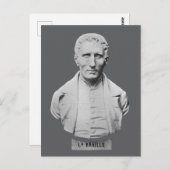 Louis Braille Portrait Bust Briefkaart (Voorkant / Achterkant)