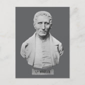 Louis Braille Portrait Bust Briefkaart (Voorkant)