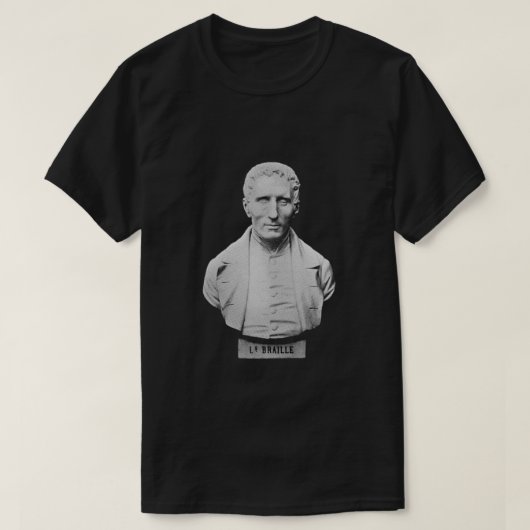 Louis Braille Portrait T-shirt (Design voorkant)