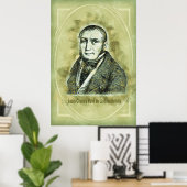 Louis-Charles Mahé de La Bourdonnais Poster (Thuiskantoor)