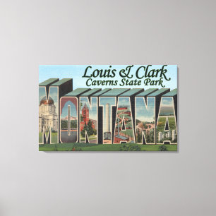 Louis & Clark Caverns Park, Montana Canvas Afdruk
