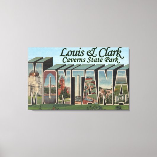 Louis & Clark Caverns Park, Montana Canvas Afdruk (Voorkant)