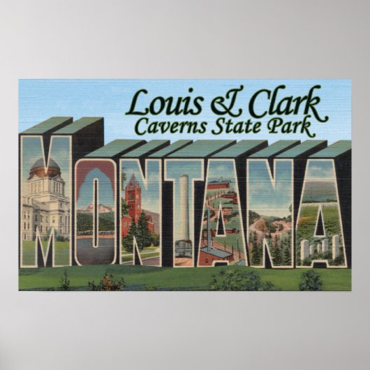 Louis & Clark Caverns Park, Montana Poster (Voorkant)