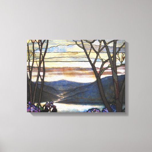 Louis Comfort Tiffany - Glas in lood 4 Magnolias Canvas Afdruk (Voorkant)