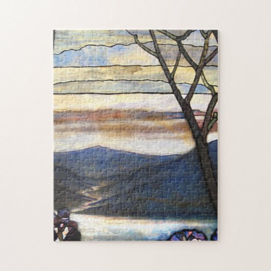 Louis Comfort Tiffany - Glas in lood 4 Magnolias Legpuzzel (Verticaal)