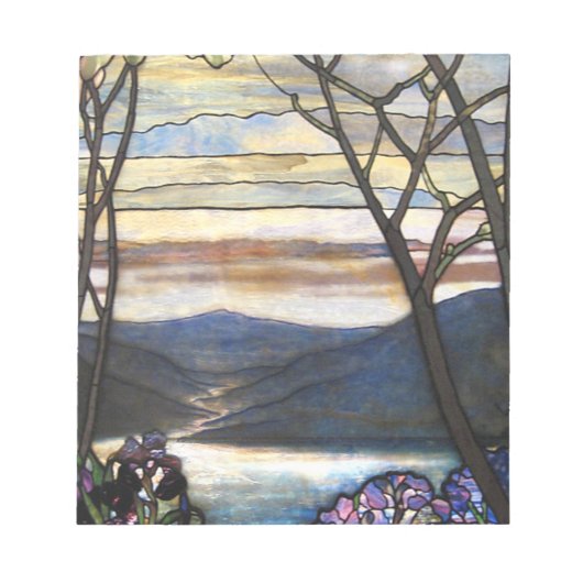 Louis Comfort Tiffany - Glas in lood 4 Magnolias Notitieblok (Voorkant)