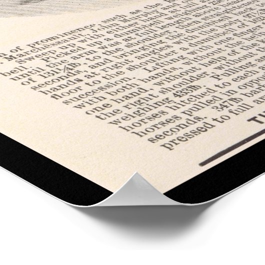 Louis CYR Sterkste Man in het universum rond 1897 Poster (Hoek)