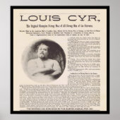 Louis CYR Sterkste Man in het universum rond 1897 Poster (Voorkant)