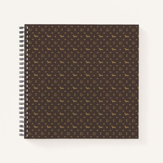 Louis Dachshund Luxury Dog Attire Notitieboek (Voorkant)