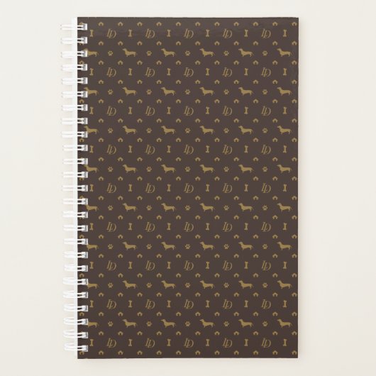 Louis Dachshund Luxury Dog Attire Planner (Voorkant)