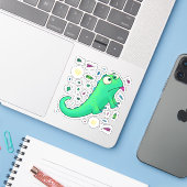 Louis de hagedis, sticker set (Laptop met iPhone)