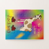 Louis de Llama Kinder Gepersonaliseerd Legpuzzel (Horizontaal)