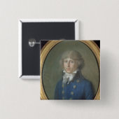 Louis de Saint-Just Vierkante Button 5,1 Cm (Voorkant /achterkant)