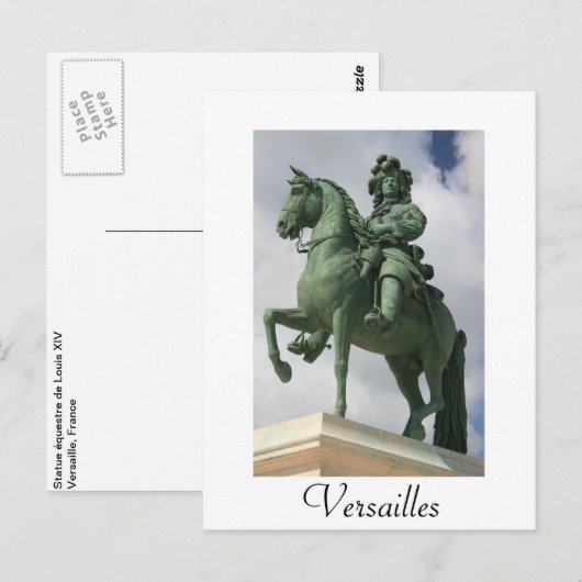 Louis de XIV Briefkaart (Voorkant / Achterkant)