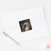 Louis du Bouchet Marquis de Sourches Vierkante Sticker (Envelop)