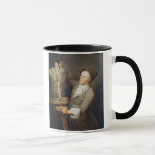 Louis-Francois Roubiliac (1695-1762) modelleert zi Mok