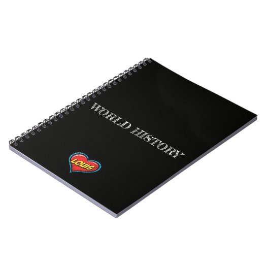 Louis Heart Black Notitieboek (Linkerzijde)