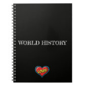 Louis Heart Black Notitieboek (Voorkant)