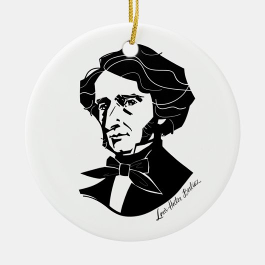 Louis-Hector Berlioz Keramisch Ornament (Voorkant)