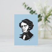 Louis-Hector Berlioz (op gekleurde achtergrond) Briefkaart (Staand voorkant)