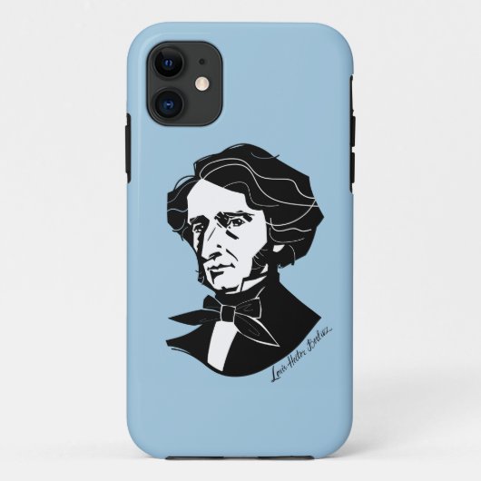 Louis-Hector Berlioz (op gekleurde achtergrond) Case-Mate iPhone Case (Achterkant)