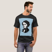 Louis-Hector Berlioz (op gekleurde achtergrond) T-shirt (Voorkant volledig)