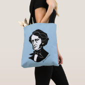 Louis-Hector Berlioz (op gekleurde achtergrond) Tote Bag (Dichtbij)