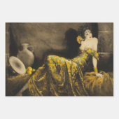 Louis Icart 1940's Decoupage Decoupaging van 1950 Inpakpapier Vel (Voorkant 3)