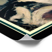 Louis Icart "Girl with Greyhounds" 16 x 20 Poster (Hoek)